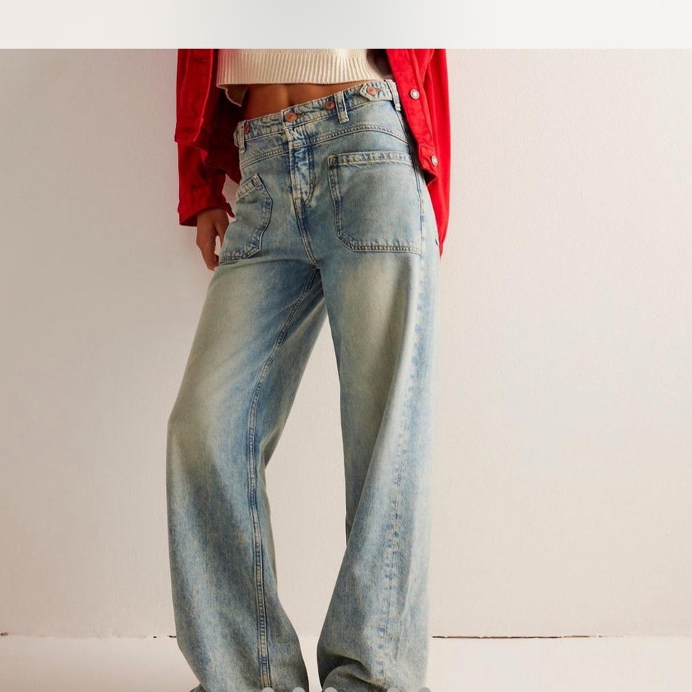 Free People Denim Blue Flare Jeans